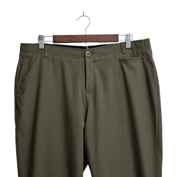 Three Sixty Six Quick Dry Light Weight Golf Pants In Olive Green Sz 16 - Picture 3 of 9